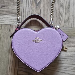 Coach Heart Purse Bag Pink Crossbody - Valentine's Day